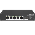 5 prievadų, 4 PoE prievadų komutatorius Hik-vision DS-3T1306P-SI/HS