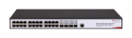 28 prievadų komutatorius Hikvision DS-3E2528-HI-24T4F (valdomas L2+, 24xLAN, 4xSFP, 56Gbps)