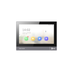 Monitorius SP telefonspynės DS-KH8381-WTE1 juodas, 7", 1024x600, aliuminis, WiFi, PoE/12V, 8 IN