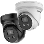 Hikvision dome DS-2CD2346G2-ISU/SL F4  (baltas, 4 MP, 30 m. IR; 30 LED, AcuSense)