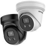 Hikvision dome DS-2CD2346G2-ISU/SL F2.8 (juoda, 4 MP, 30 m. IR, AcuSense)