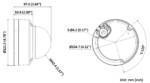 Hikvision dome DS-2CD2146G2H-ISU F2.8 (balta, 4 MP, 30 m. IR, AcuSense)