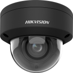 Hikvision dome DS-2CD2746G2HT-IZS F2.8-12 (juoda, 4 MP, 40 m. IR, AcuSense, Darkfighter)