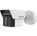 Hikvision Bullet iDS-2CD7T46G2/VX3-IHSY trijų lešių kamera 4/12/25mm (balta, 4MP + 2×2MP, IR 120m, Guanlan AI, Perimetro apsaugai)