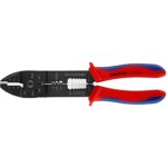 Kabelio nužievinimo ir jungčių užspaudimo replės KNIPEX 9722240