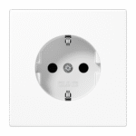 Kištukinis lizdas su įžeminimu JUNG LS1520ww (baltas, 16A/250V)