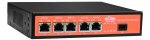 5 prievadų, 5 PoE komutatorius Wi-Tek WI-PS306GF-UPS