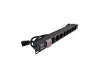 Maitinimo panelė 19'' 8X220V su jungikliu