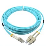 Optinis jungiamasis laidas LC/UPC-SC/UPC (SM 9/125, OM2, LSZH, dplx, 2m)
