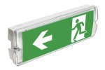 SAHER-3 LED evakuacinis šviestuvas prie sienos (3W, 6400K, IP 65, 900mAh)