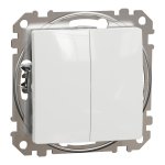 2 klavišų jungiklis Schneider Electric Sedna Design SDD111105 (baltas)