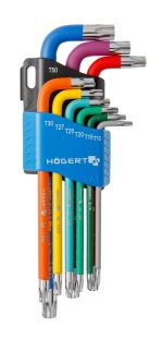 Torx raktų rinkinys Hogert HT1W817 (9 vnt)