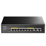 10 prievadų komutatorius CUDY GS1010PE (Nevaldomas, PoE)