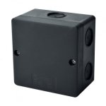 Hermetinė paskirstymo dėžutė Kopos KSK 80_FA (juoda, 81x81x54mm, IP66, UV atspari)