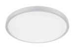 ATOL LED lubinis šviestuvas (32W, 2560lm, 3000K, sidabrinis, apvalus) GTV LD-ATOL32W-WW-02