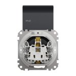 Kištukinis lizdas su įžeminimu ir dangteliu Schneider Electric Sedna Design SDD214024