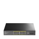 16 prievadų komutatorius CUDY GS1018PS2 (Nevaldomas, PoE)