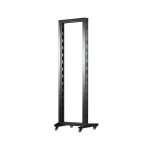 19'' 37U Atviras rėmas viengubas 550x600 (juodas)