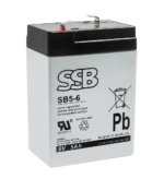Akumuliatorius (AGM) SSB SB (5Ah, 6V, F1, VRLA)