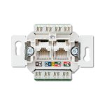 Kompiuterinis lizdas JUNG EPUAE8-8UPOK6US (CAT 6, 2xRJ45)