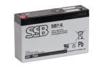 Akumuliatorius (AGM) SSB SB (7Ah, 6V, F1, VRLA)