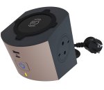 2-vietų ilgiklis + A ir C tipo USB + belaidis krovimas 10W Legrand 694500 (2m)