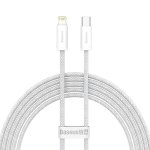 Kabelis USB C - Lightning BASEUS CALD000102 (2.0m, 20W, baltas, pintas)