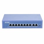 10 prievadų komutatorius Acorid CS1110P (8 PoE, 2 Uplink, gigabit, 20 Gbps)