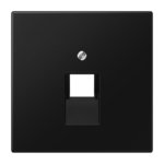 Kompiuterinio lizdo apdaila JUNG LS969-1UASWM (juoda, matinė, 1xRJ45)
