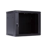 Komutacinė pakabinama spinta 19" 6U 600x500x368 (juoda, nesurinkta)