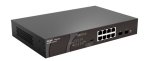 10 prievadų komutatorius Ruijie Reyee RG-ES110GDS-P (Nevaldomas, 8 x PoE+)