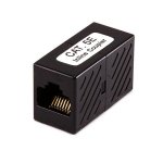 Sujungimas UTP kabeliui RJ45-RJ45 Cat5e In-Line LK-1006-Cat5e (juodas)