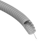 Gofruotas vamzdis su viela 40mm (behologenų, pilkas, 25m, 750 N/5 cm, D40) GLOB-EL  GL501W