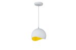 MAVIA lubinis LED šviestuvas (E27, 40 W, IP20, baltas, vidus auksinis, apvalus) GTV OS-MAV-08-DEC