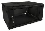 Komutacinė spinta 19'' pakabinama 4U 600x450x279mm (Juoda, surinkta, IP20) AWM2-6404
