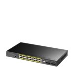 24 prievadų komutatorius CUDY GS2028PS4-400W (Valdomas, PoE)