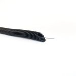 Gofruotas vamzdis juodas D32 su viela Glob-El GL400UVW (be halogenų, UV atsparus, 750N/5 cm, 25 m)