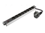 Maitinimo panelė 19'' spintai LK-BL-G10O08/P (8x240V Schuko, be jungiklio, 1.8m)