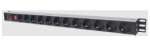 Maitinimo panelė vertikali 19'' spintai LK-BL-G10O12S (12x240V Schuko, su jungikliu, 1.8m)