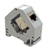 Kampinis adapteris RJ45 keystone lizdui (montuojamas ant DIN bėgelio)