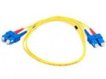 Optinis laidas SC/UPC–LC/UPC SM duplex (G657A1, 3 mm, LSZH, 1 m)