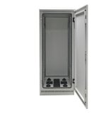 19'' pastatoma pramoninė komutacinė spinta 691742IP55.GR (42U, 800x800mm, IP55, iki 1000kg)