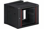Komutacinė spinta pakabinama 19" 12U ZH-6412B (600x550x501mm, juoda, IP20, 2 durų, nesurinkta)