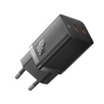 Sieninis įkroviklis BASEUS CCGP180101 (GaN5 Pro, 40W, 2xUSB-C, QC3.0, PD3.0, juodas)