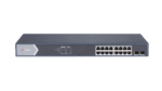 18 prievadų, 16 PoE prievadų komutatorius Hik-vision DS-3E1518P-SI