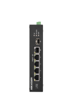 Hikvision 6 prievadų 4 PoE prievadų pramoninis komutatorius DS-3T0306HP-E/HS