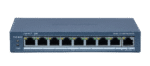 9 prievadų, 8 PoE prievadų komutatorius Hikvision DS-3E1309P-EI(B)
