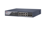 10 prievadų, 8 PoE prievadų komutatorius Hik-vision DS-3E1310P-SIV2