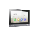 Monitorius SP telefonspynės DS-KH8381-WTE1 juodas, 7", 1024x600, aliuminis, WiFi, PoE/12V, 8 IN