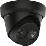 Hikvision dome DS-2CD2383G2-IU F2.8 (juoda, 8 MP, 30 m. IR, AcuSense)